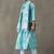 formal women printed regular cotton kurta with trousers & with dupatta