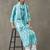 formal women printed regular cotton kurta with trousers & with dupatta