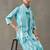 formal women printed regular cotton kurta with trousers & with dupatta