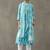 formal women printed regular cotton kurta with trousers & with dupatta