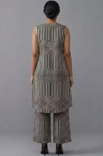 smart printed printed regular kurta with trousers
