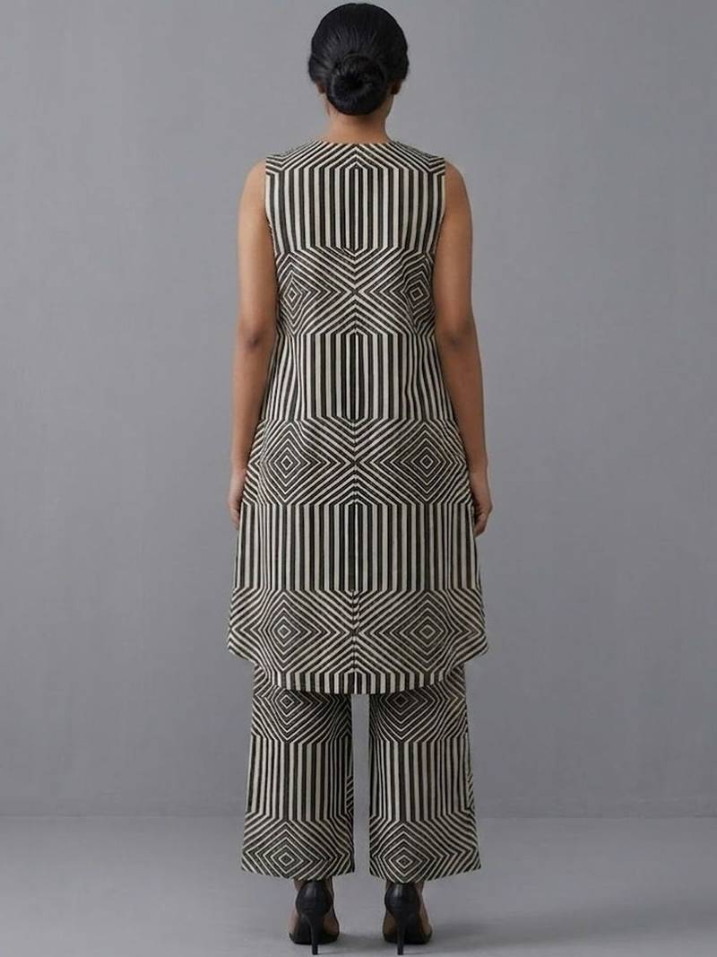 smart printed printed regular kurta with trousers