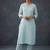smart regular thread work kurta with trousers
