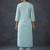 smart regular thread work kurta with trousers