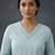 smart regular thread work kurta with trousers