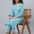 easy-moving ethnic motifs printed regular sequinned kurta with trousers & with dupatta