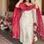 Ivory  buti work kurta set