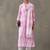 tailored women ethnic motifs printed regular cotton kurta with trousers & with dupatta