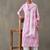 tailored women ethnic motifs printed regular cotton kurta with trousers & with dupatta