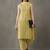 everyday classic women floral embroidered regular thread work cotton kurta with trousers & with dupatta