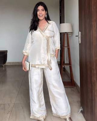 Ivory cosmo tissue festive co-ord set 1