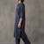 women floral embroidered regular mirror work cotton kurta with trousers