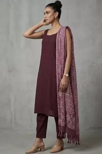 everyday women regular kurta with trousers & with dupatta