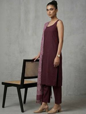 everyday women regular kurta with trousers & with dupatta 5