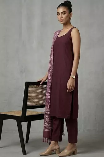 everyday women regular kurta with trousers & with dupatta