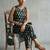 classic women paisley printed regular kurta with trousers