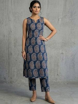 everyday women paisley printed regular kurta with trousers 5