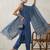 office women regular cotton kurta with trousers & with dupatta