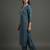 everyday women floral yoke design regular thread work cotton kurta with trousers & with dupatta