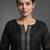 workwear women notch neck regular thread work kurta with trousers & with dupatta