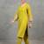 lightweight women floral printed regular thread work kurta with trousers