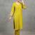 lightweight women floral printed regular thread work kurta with trousers