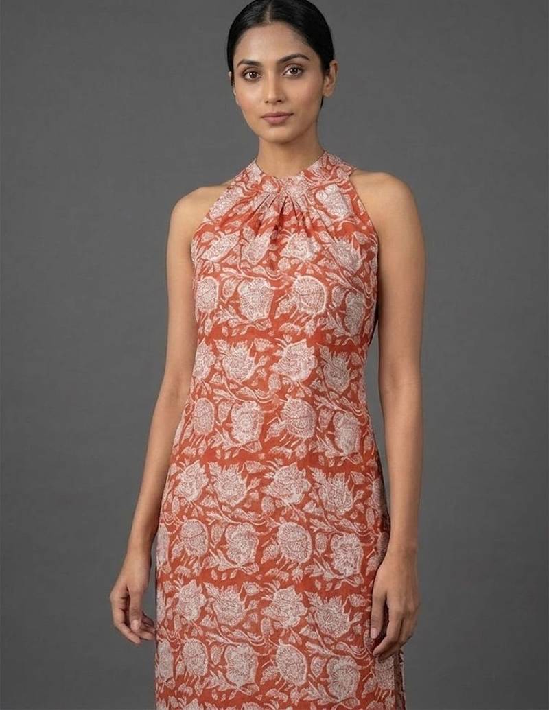 lightweight women floral printed regular kurta with trousers