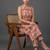 lightweight women floral printed regular kurta with trousers