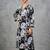 workwear women floral printed regular cotton kurta with trousers