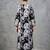 workwear women floral printed regular cotton kurta with trousers