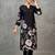 classic women floral printed regular chanderi silk kurta with trousers