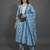 classic women floral printed regular kurta with trousers & with dupatta