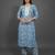 classic women floral printed regular kurta with trousers & with dupatta