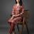 classic women printed regular kurta with trousers