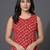 classic women bandhani printed regular kurta with palazzos
