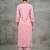 contemporary women printed regular kurta with trousers