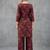 structured women paisley regular kurta with palazzos