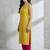 classic women floral printed regular kurta with palazzos
