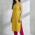 classic women floral printed regular kurta with palazzos