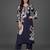 everyday women floral printed regular chanderi silk kurta with trousers