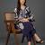 everyday women floral printed regular chanderi silk kurta with trousers