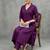 lightweight women regular silk crepe kurta with trousers