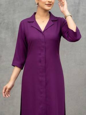 lightweight women regular silk crepe kurta with trousers 4