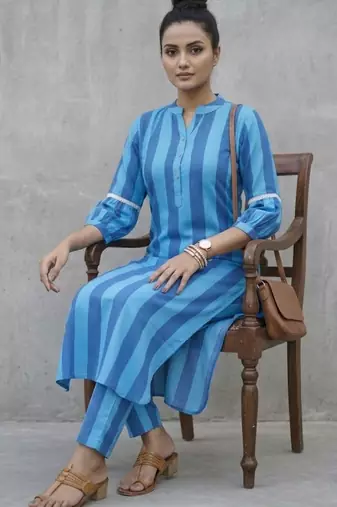 smart women regular kurta with palazzos