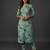 classic women floral printed regular kurta with trousers
