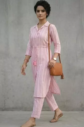 office women regular kurta with palazzos