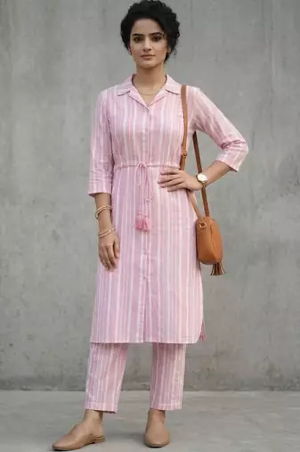 office women regular kurta with palazzos