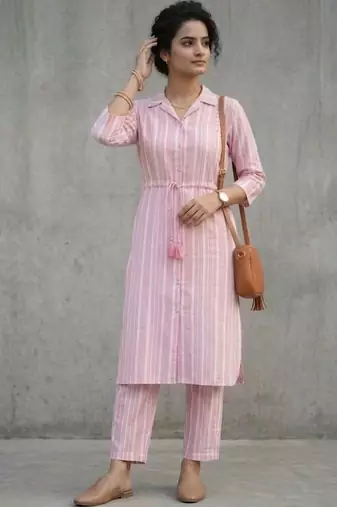 office women regular kurta with palazzos