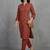 contemporary women floral printed regular kurta with trousers