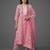 workwear women floral printed regular kurta with trousers & with dupatta